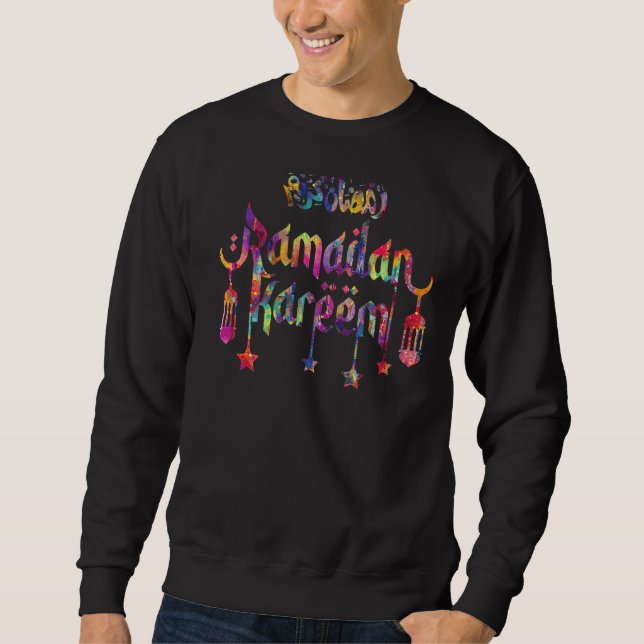 Moletom Ramadan Kareem Muçulmanos Eid Man Mulher Este É Me (Frente)