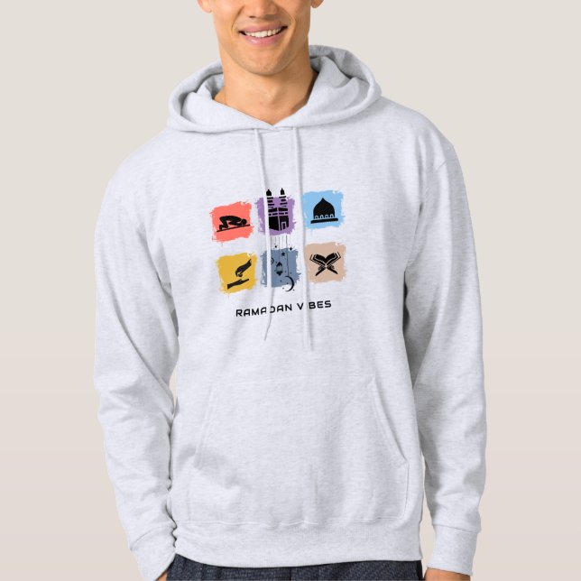 Moletom Ramadan Vibes Hoodie | Design SVG personalizável (Frente)