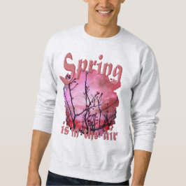 Moletom Ramificações Escuras Combustos Vermelhos E Céu Fie