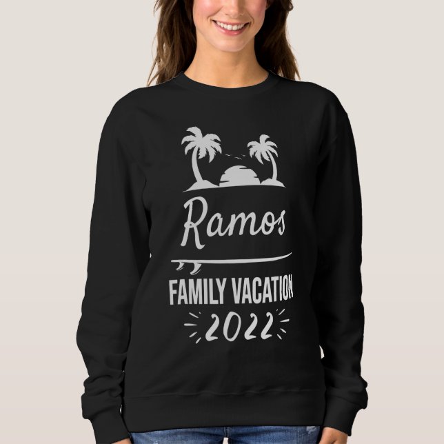 Moletom Ramos Family Vacation Tropical Group Trip Beach (Frente)