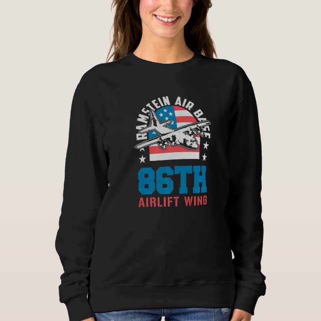 Moletom Ramstein Air Base 86th Airlift Wing Germany Souven (Frente)