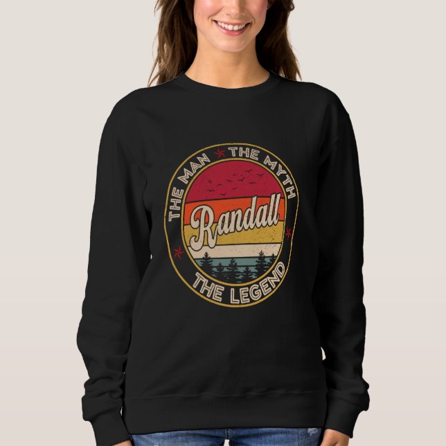 Moletom Randall Man O Mito A Lenda Personalizou N (Frente)