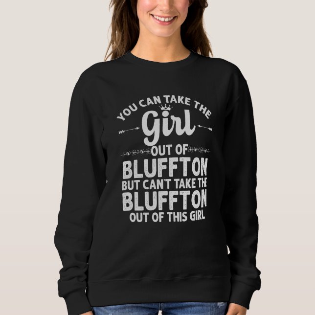Moletom Rapariga De Bluffton Em Indiana Engraçado Raízes D (Frente)
