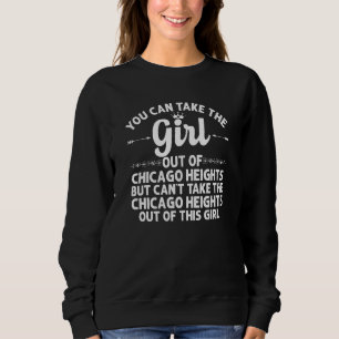 Moletom Rapariga De Chicago Heights Il Illinois Engraçado