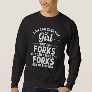 Moletom Rapariga De Forks Que Washington Engraçado Raízes