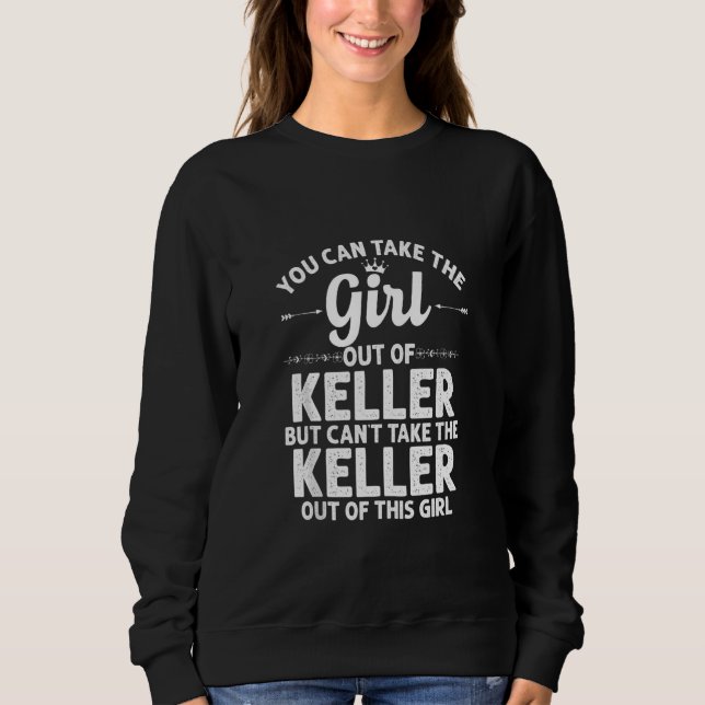 Moletom Rapariga De Keller Tx Texas Funny Home Roots Usa (Frente)