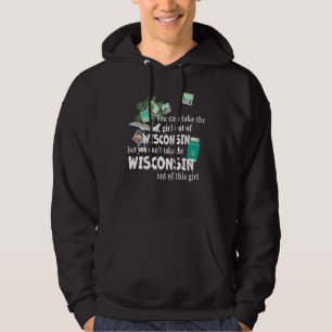 Moletom Rapariga De Wisconsin Garota Orgulhosa Patriótica