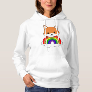 Moletom Raposa-Arco-Íris Animais Corantes Raposa Floresta