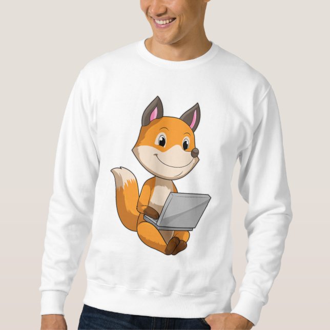 Moletom Raposa com Laptop (Frente)