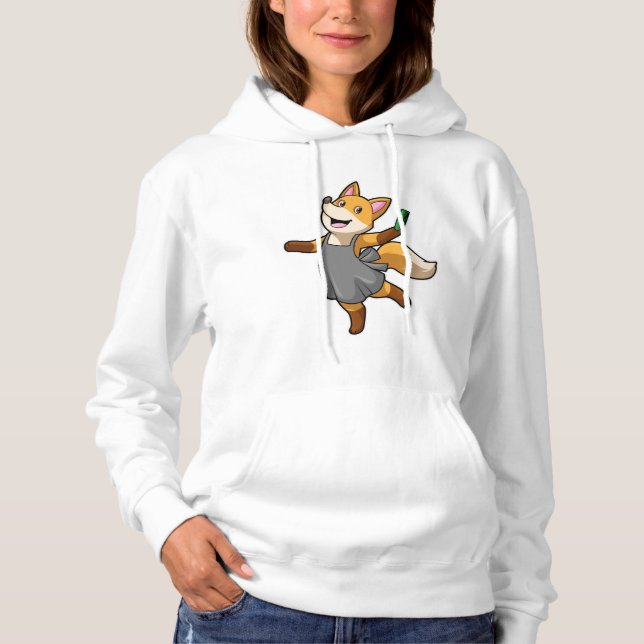 Moletom Raposa como cabeceira com tesoura (Frente)