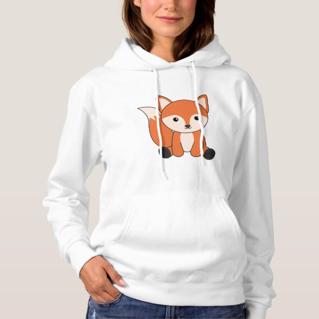 Moletom Raposa Floresta Animal Raposa Laranja Kawaii Anima (Frente)