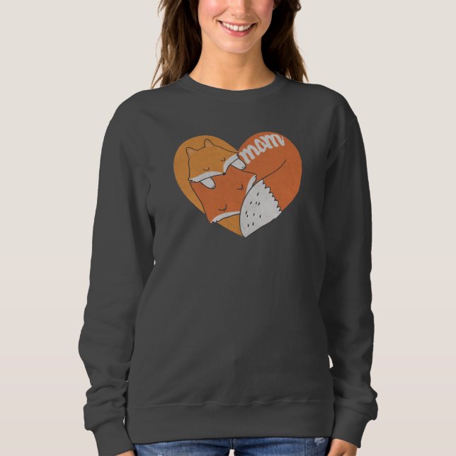 Moletom Raposa-Mãe e Raposa-Bebê Amor (Frente)