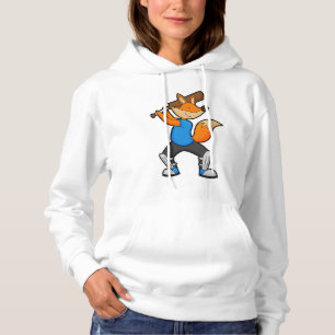 Moletom Raposa no críquete com taco de críquete