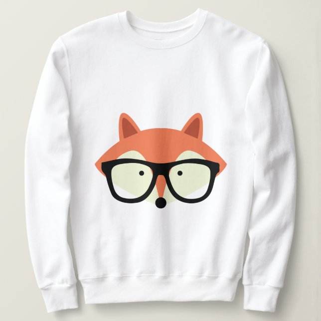 Moletom Raposa Vermelha Hipster Cura (Frente do Design)
