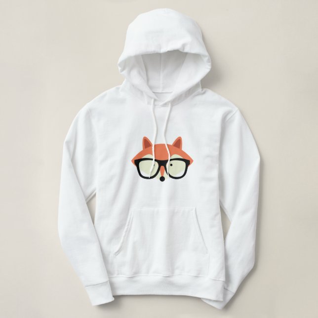 Moletom Raposa Vermelha Hipster Cura (Frente do Design)