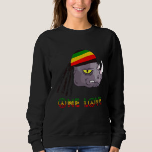 Moletom Rasta Rhino Reggae One Love Rastafarian Roots Jama
