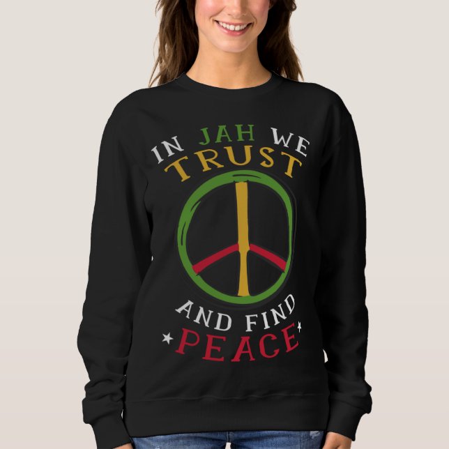Moletom Rastafari Peace Symbol Rastafarian Quote Reggae Ra (Frente)