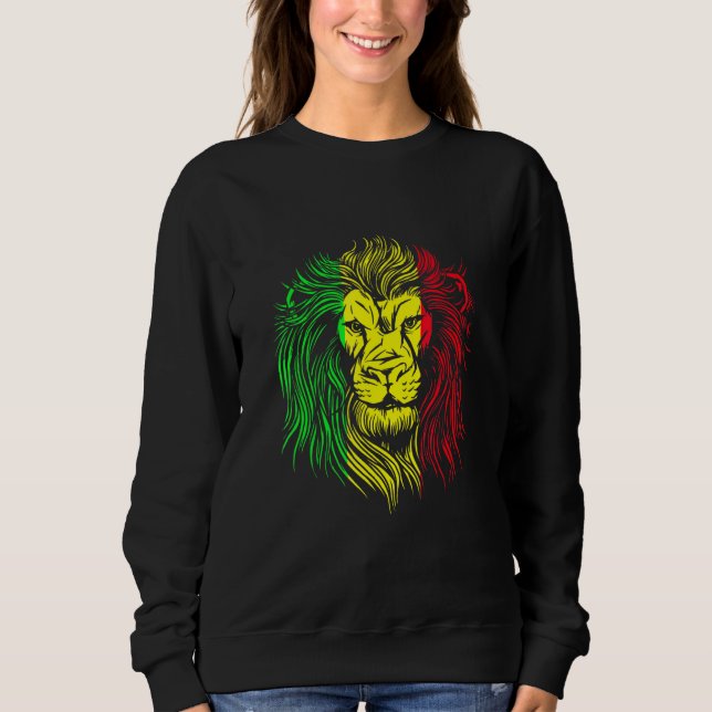 Moletom Rastafarian Lion Mandala Reggae Música Jamaica Ras (Frente)