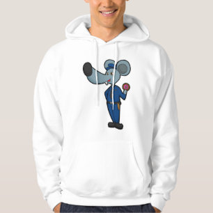 Moletom Rato como policial com Rosquinha