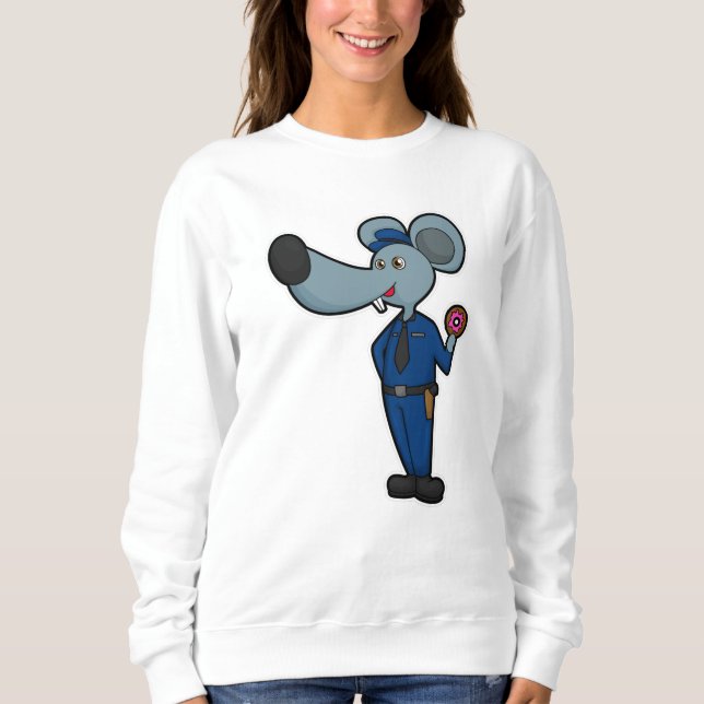 Moletom Rato como policial com Rosquinha (Frente)