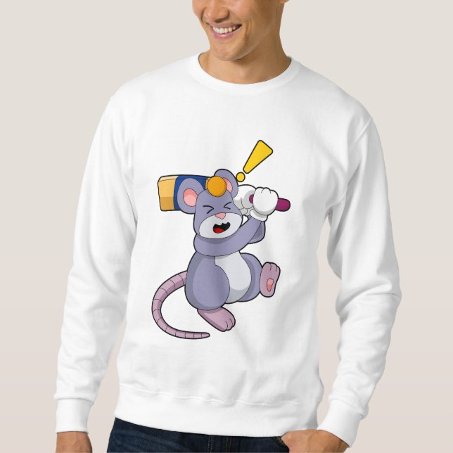 Moletom Rato no Cricket com morcego de Cricket (Frente)