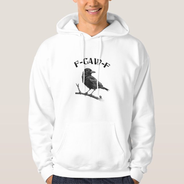 Moletom Raven F-CAW-F Halloween Minimalista (Frente)