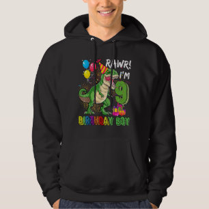 Moletom Rawr Im 9 Dinossauro Aniversário Garoto De 9 Anos