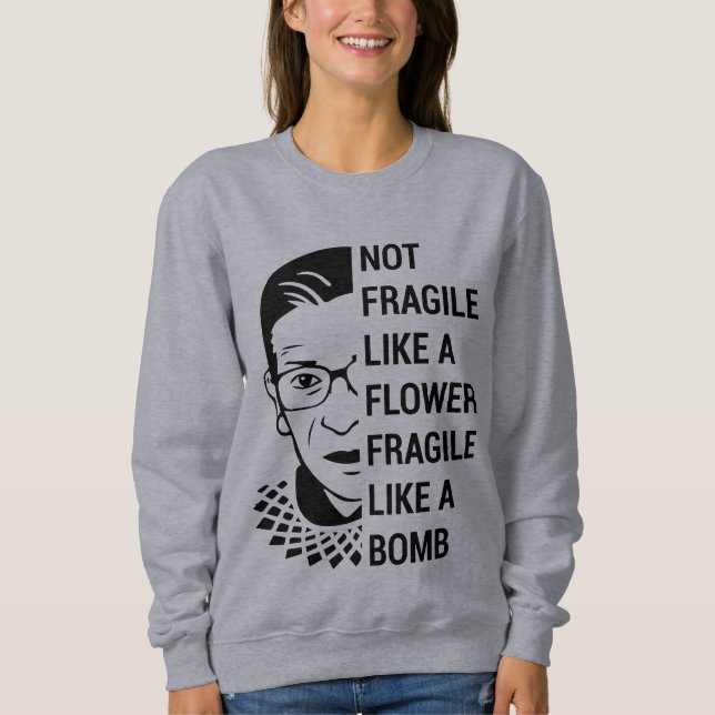 Moletom RBG notório, Ruth Bader Ginsburg, Feminista RBG (Frente)