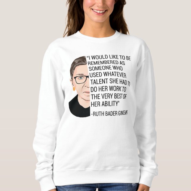 Moletom RBG Ruth Bader Ginsburg Tributa RIP (Frente)
