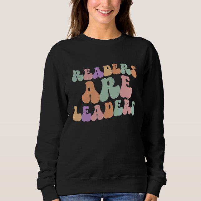 Moletom Readers Are Leaders Retro Boho Inspirational Readi (Frente)