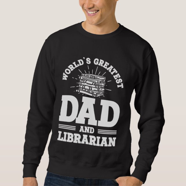 Moletom Reading Book  Dad Librarian (Frente)