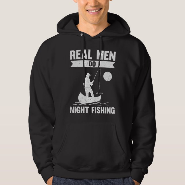 Moletom Real Men Do Night Fishing (Frente)