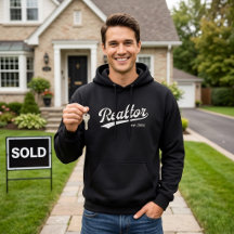 Realtor EST Ano Tipografia de Roteiro de Beisebol