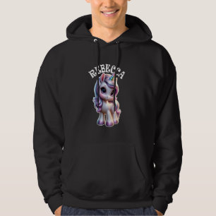 Moletom Rebecca Cute Unicorn Design para nome de meninas R
