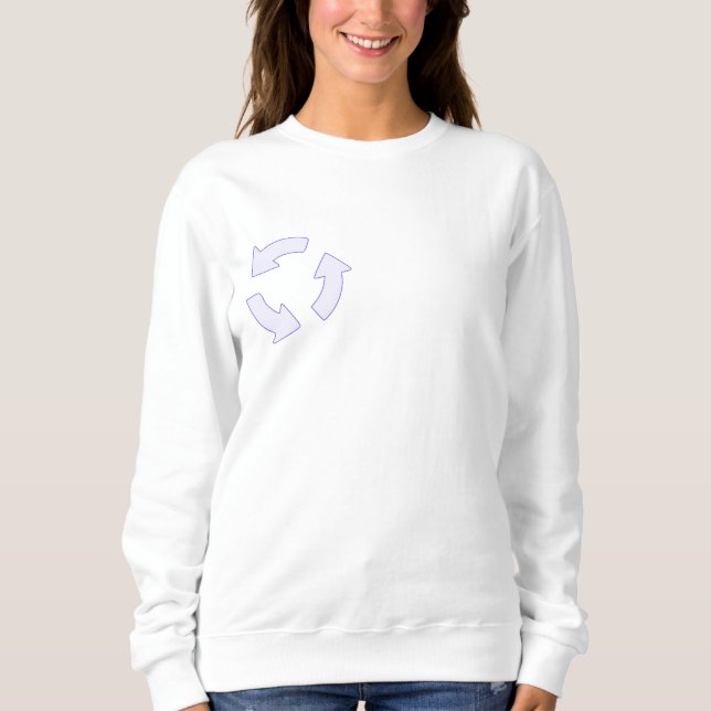 Moletom Reciclar Logotipo Hoodie (Sobrinho) para mulheres  (Frente)