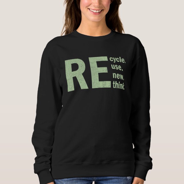 Moletom Reciclar Reutilizar Renovar Repensar Ativismo Ambi (Frente)