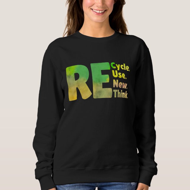 Moletom Recicle Reutilize Renove Repense Dia da Terra 2023 (Frente)