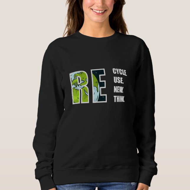 Moletom Recicle, Reutilize, Renove, Repense Earthday 2023  (Frente)