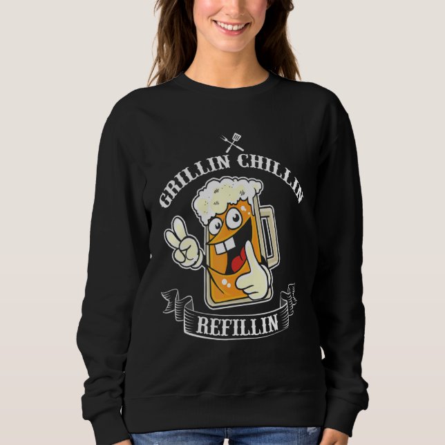 Moletom Recipiente de Pai de grelha de colheita de vidros  (Frente)