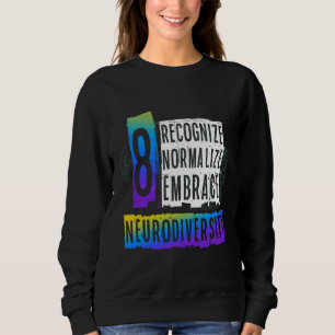 Moletom Reconhecer Normalizar Adotar Autismo De Neurodiver