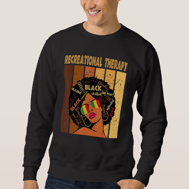 Moletom Recreational Therapy Afro African American Black H (Frente)