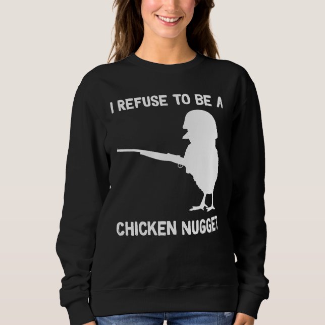 Moletom Recuso-me a ser um Nugget de Frango (Frente)