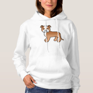 Moletom Red E White Staffordshire Bull Terrier Dog