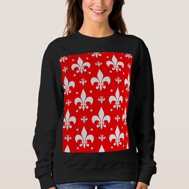 Moletom Red Fleur-de-lis Design (Frente)