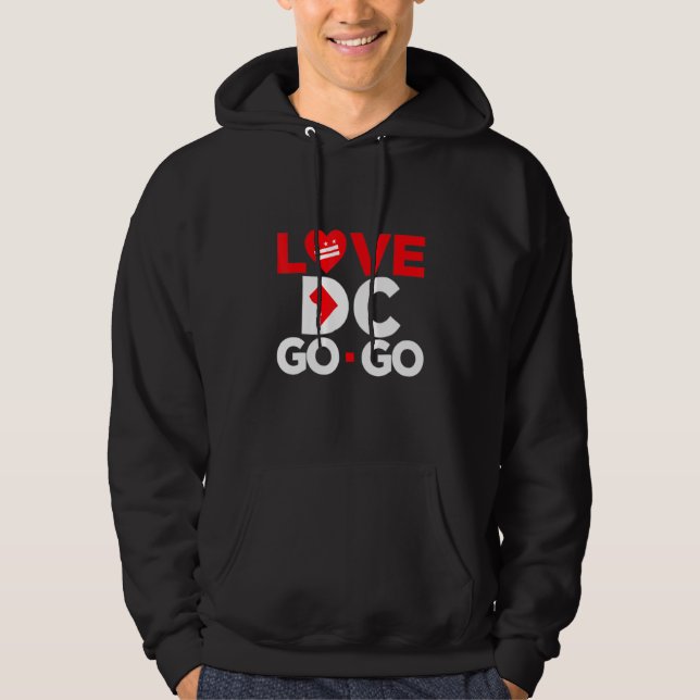 Moletom Red Heart Love Map DC Go Go Graphics (Frente)