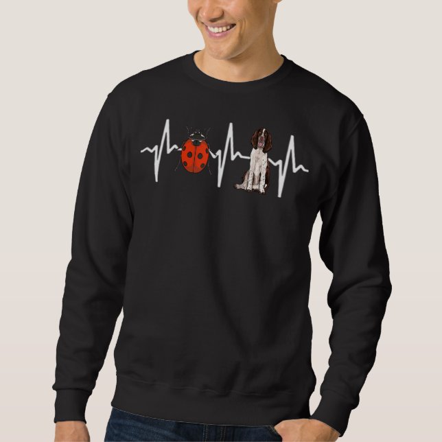 Moletom Red Ladybug English Springer Spaniel Heartbeat Dog (Frente)
