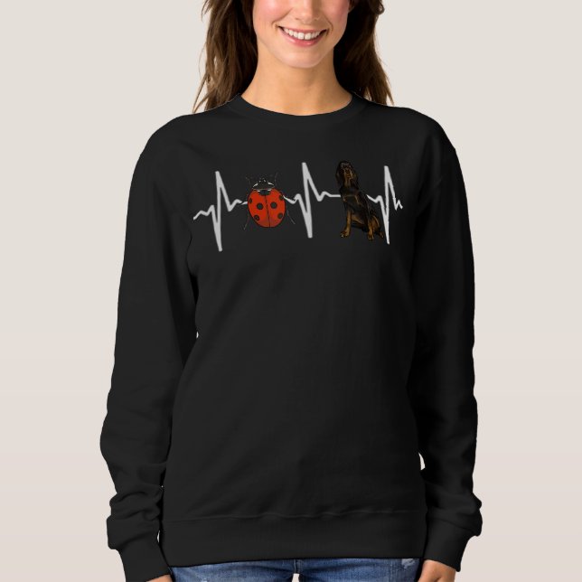 Moletom Red Ladybug Gordon Setter Heartbeat Dog (Frente)