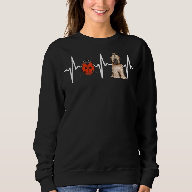 Moletom Red Ladybug Tibetan Terrier Heartbeat (Frente)