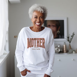 Moletom Red + Leopard Print Varsity MOTHER OF THE BRIDE