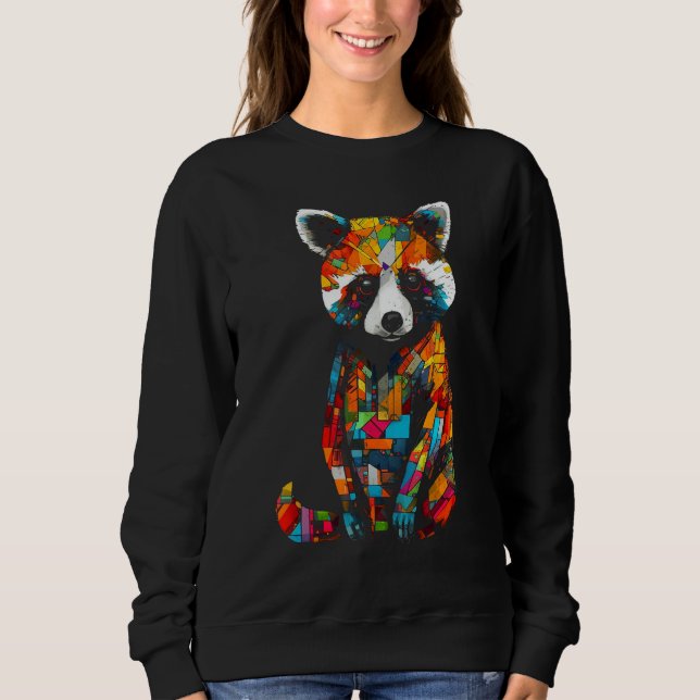 Moletom Red Panda Artwork Colourful - Animal Panda (Frente)